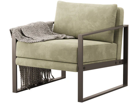 Reclining Lounge Chair 3D Model