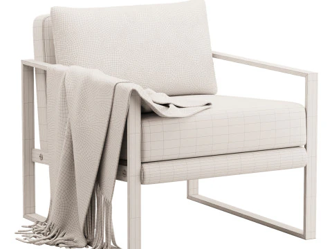 Reclining Lounge Chair 3D Model