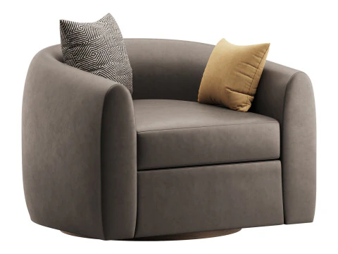 Sennen Swivel Tub Chair 3D Model