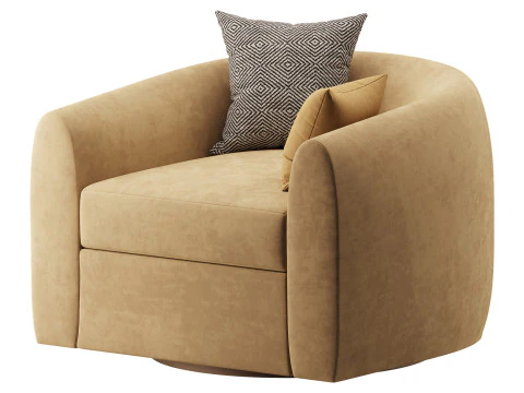 Sennen Swivel Tub Chair 3D Model