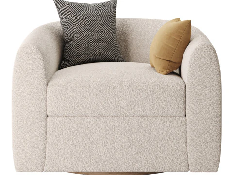 Sennen Swivel Tub Chair 3D Model
