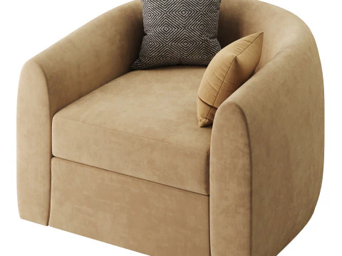 Sennen Swivel Tub Chair 3D Model
