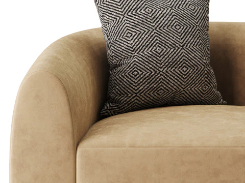 Sennen Swivel Tub Chair 3D Model