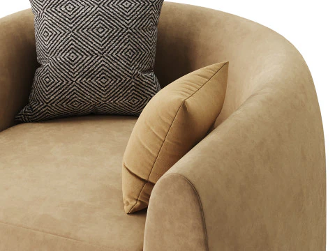 Sennen Swivel Tub Chair 3D Model