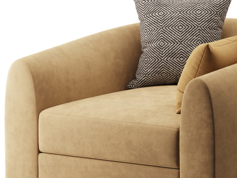 Sennen Swivel Tub Chair Modelo 3D