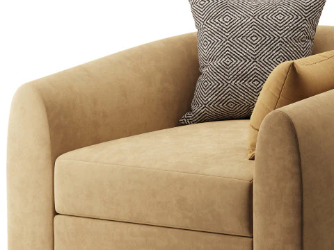 Sennen Swivel Tub Chair 3D Model