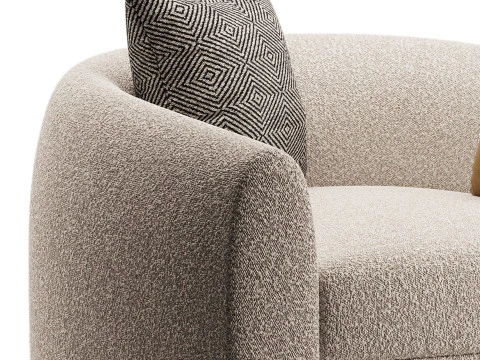 Sennen Swivel Tub Chair 3D Model