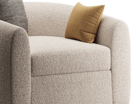 Sennen Swivel Tub Chair 3D Model