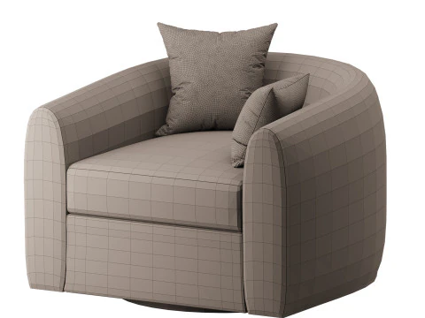 Sennen Swivel Tub Chair 3D Model