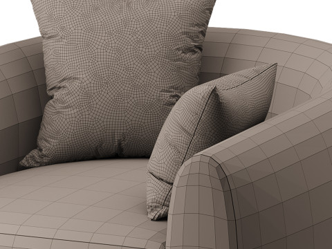 Sennen Swivel Tub Chair Modelo 3D