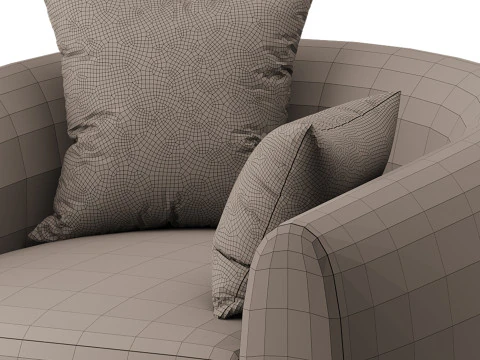 Sennen Swivel Tub Chair 3D Model
