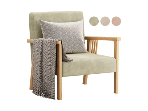 Simplistic Slipper Chair 3D Model