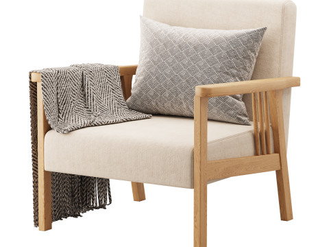 Simplistic Slipper Chair 3Dモデル