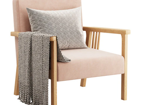 Simplistic Slipper Chair 3D Model