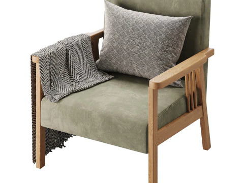 Simplistic Slipper Chair 3D Model