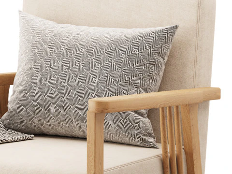 Simplistic Slipper Chair 3D Model