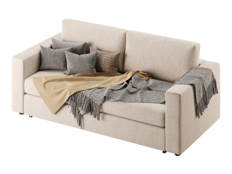 Диван Гуннаред бежевий 3D Модель