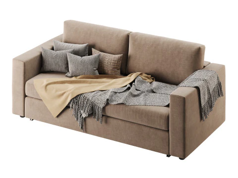 Диван Гуннаред бежевий 3D Модель