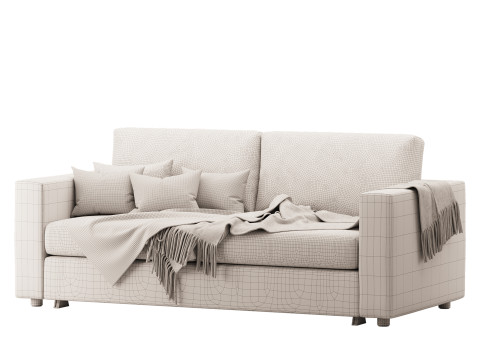 Sleeper sofa Gunnared beige 3Dモデル