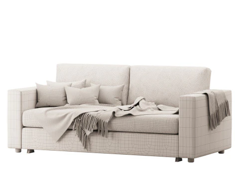 Диван Гуннаред бежевий 3D Модель