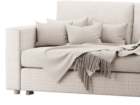 Sleeper sofa Gunnared beige 3Dモデル