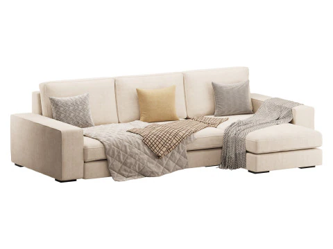 Sofa with chaise 3D Model