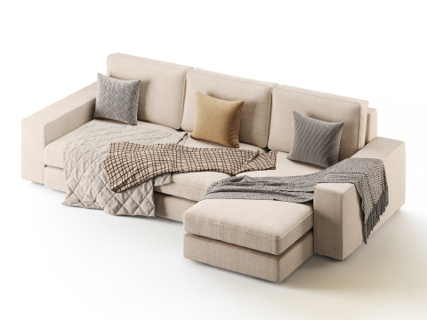 Sofa with chaise 3D Model