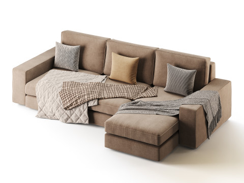 Sofa with chaise 3D Model