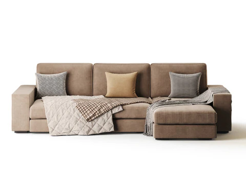 Sofa with chaise 3D Model