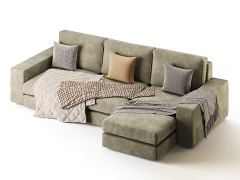 Sofa with chaise 3D Model