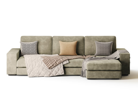 Sofa with chaise 3D Model