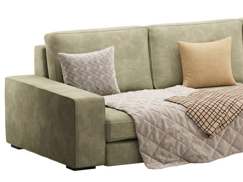 Sofa with chaise 3D Model