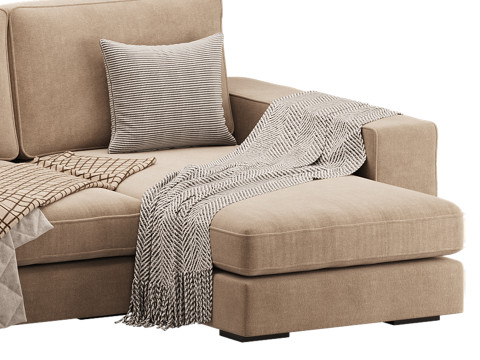 Sofa with chaise 3D Model