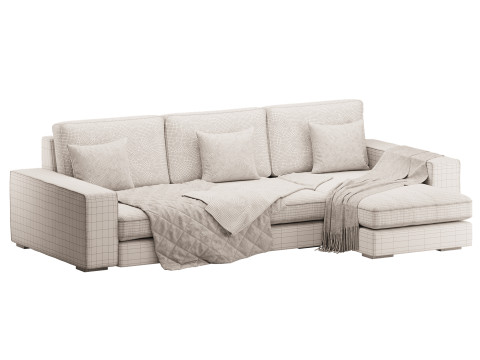 Sofa with chaise 3D Model