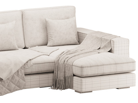 Sofa with chaise 3D Model