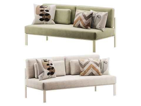 Solanas Sectional Sofa 3D Model