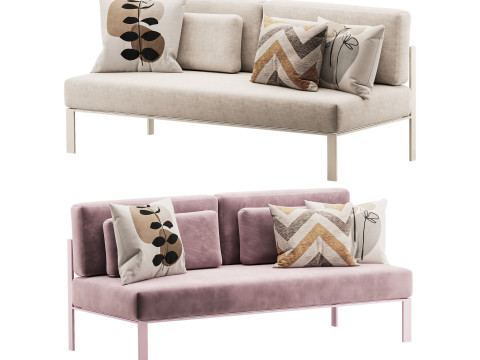 Solanas Sectional Sofa 3D Model