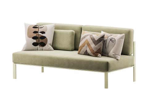 Solanas Sectional Sofa 3D Model