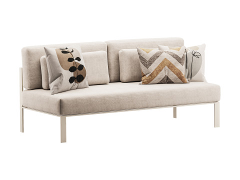 Solanas Sectional Sofa 3D Model
