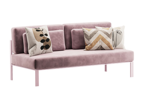 Solanas Sectional Sofa 3D Model