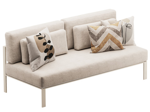 Solanas Sectional Sofa 3D Model