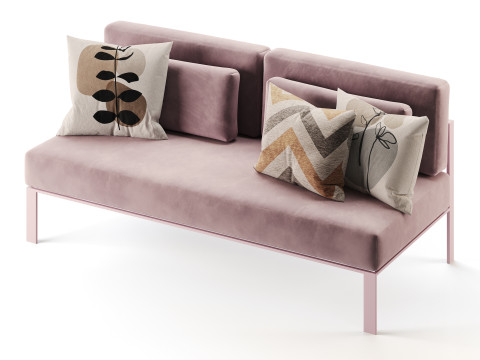 Solanas Sectional Sofa 3D Model