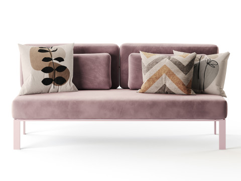 Solanas Sectional Sofa 3D Model