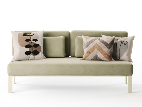 Solanas Sectional Sofa 3D Model
