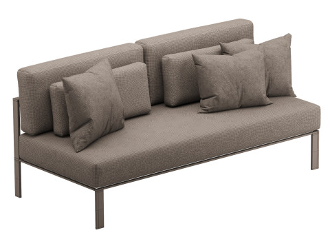 Solanas Sectional Sofa 3D Model