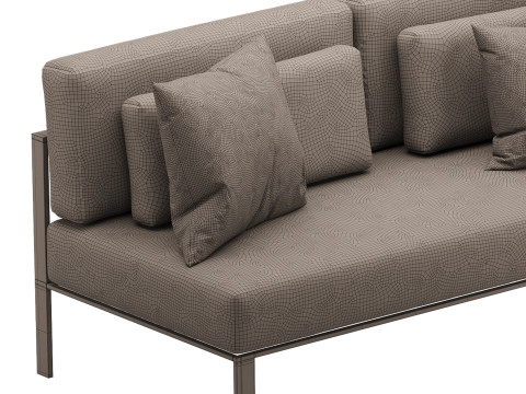 Solanas Sectional Sofa 3D Model
