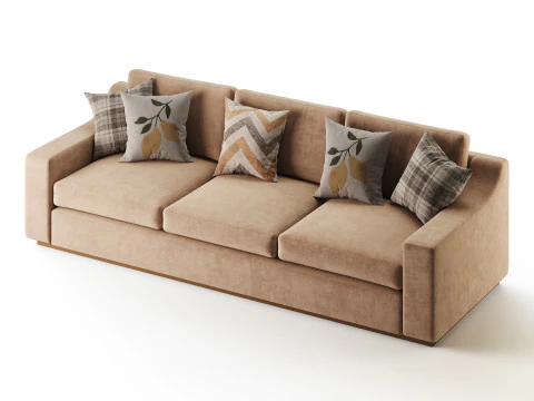 Sofa Ekstra Besar Sutton Model 3D