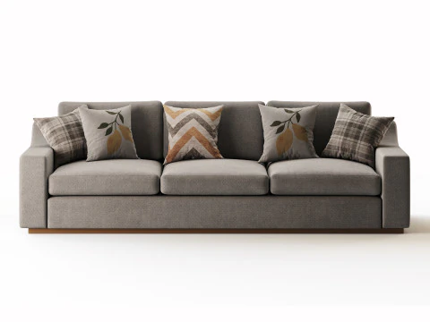 Sofa Ekstra Besar Sutton Model 3D