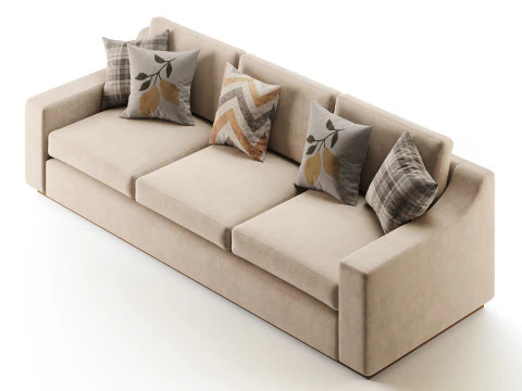 Sofa Ekstra Besar Sutton Model 3D