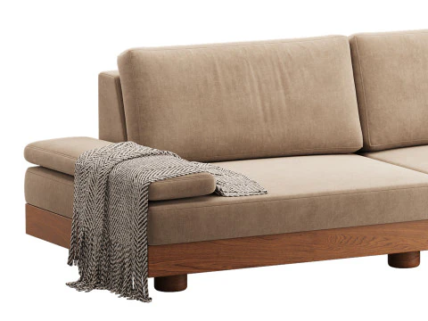 Truro Sectional Sofa 3D Model